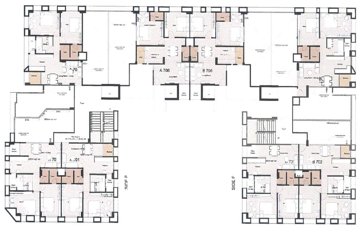  surya heights Surya Heights A And B Cluster Plan for 7th Floor