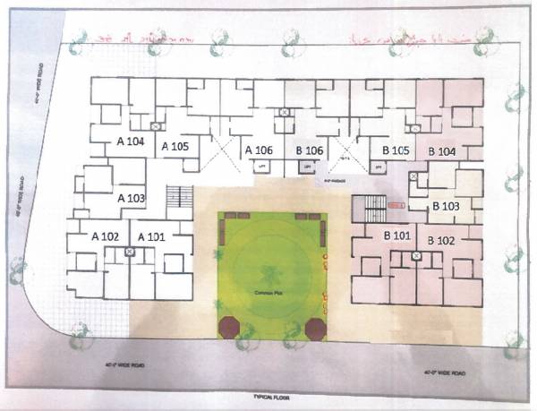  surya-heights Surya Heights A And B Cluster Plan For Typical Floor