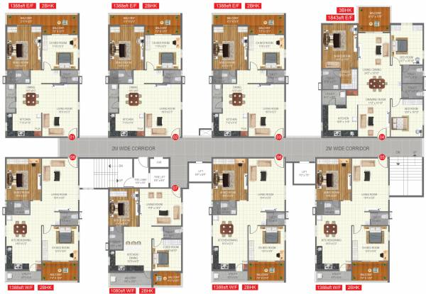  skyon A Cluster Plan from 1st to 12th Floor