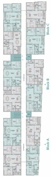 Block A B And C Cluster Plan For Typical Floor rays Block A B And C Cluster Plan For Typical Floor