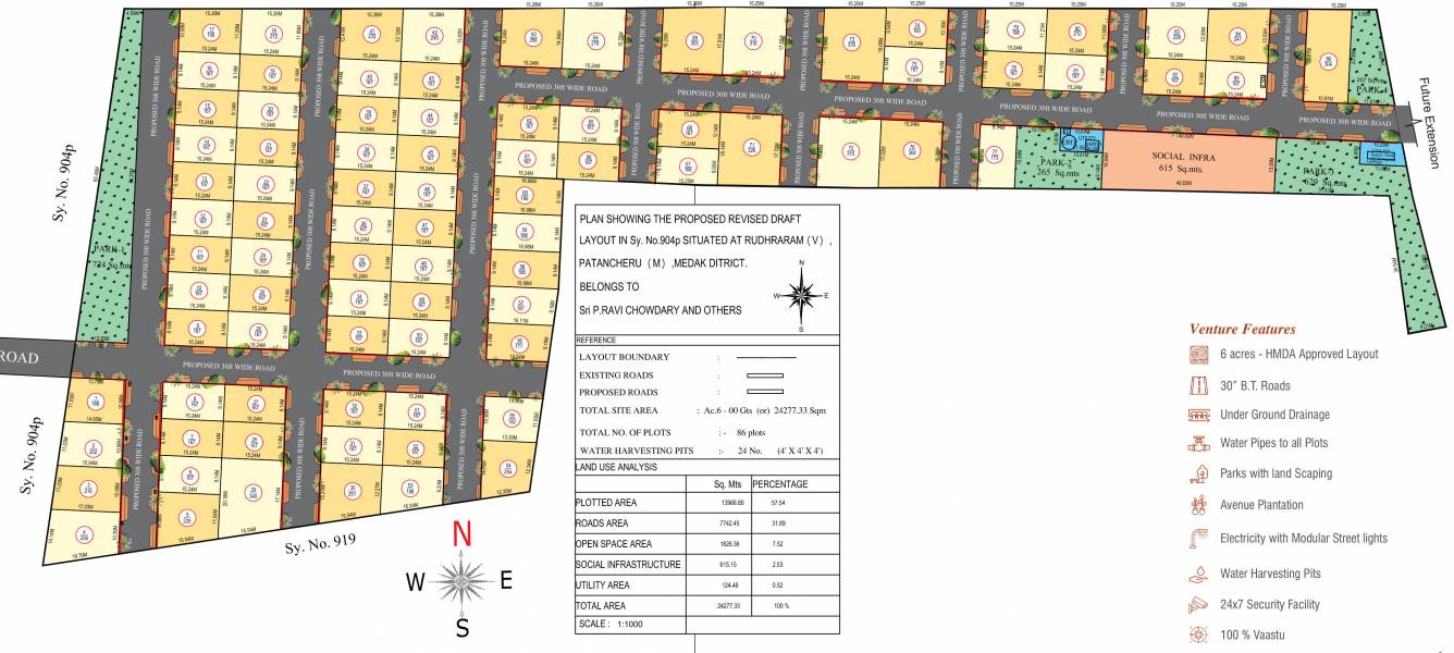  metro city Layout Plan