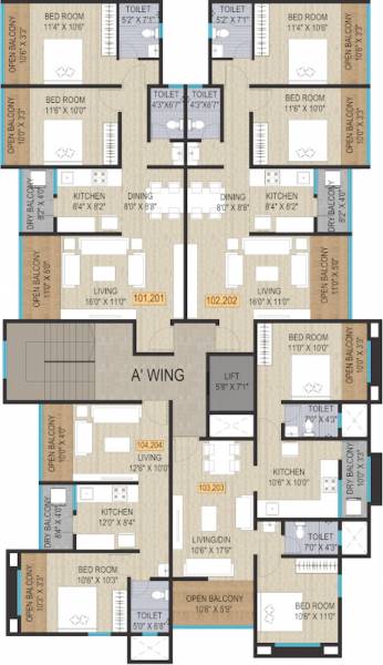  mayank Mayank Cluster Plan for 1st And 2nd Floor