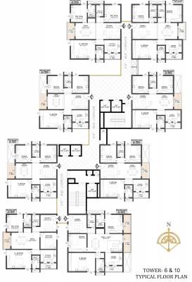  sarvani-elite Block 6 And 10 Cluster Plan For Typical Floor