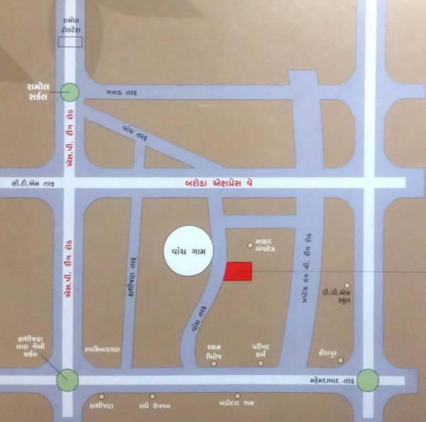  chandra-pushp-residency Location Plan