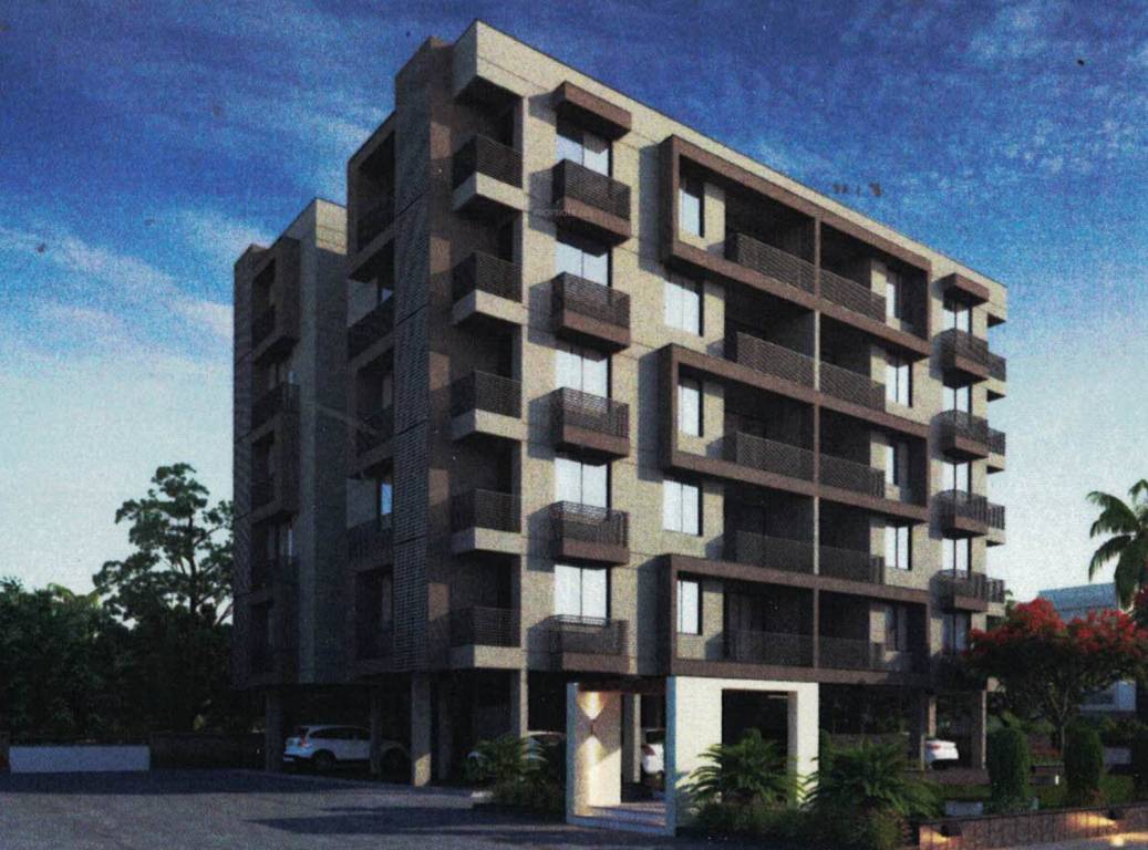  navkar commercial complex and flats Elevation