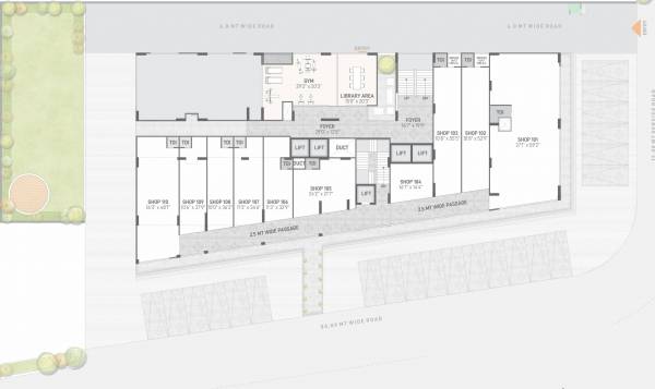  saral-skyline Saral Skyline Cluster Plan For 1st Floor