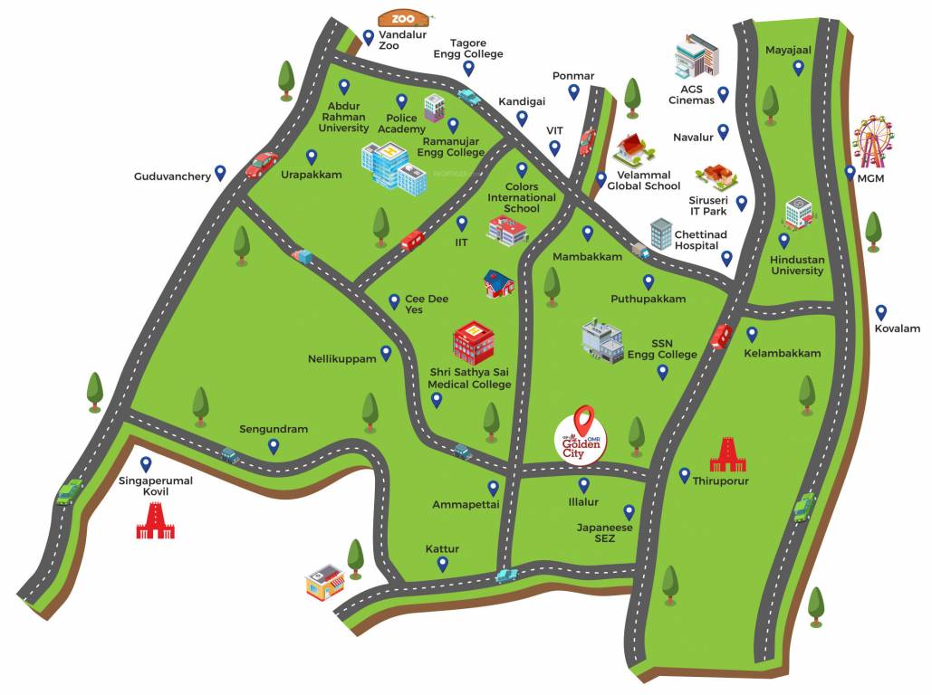  golden city Location Plan