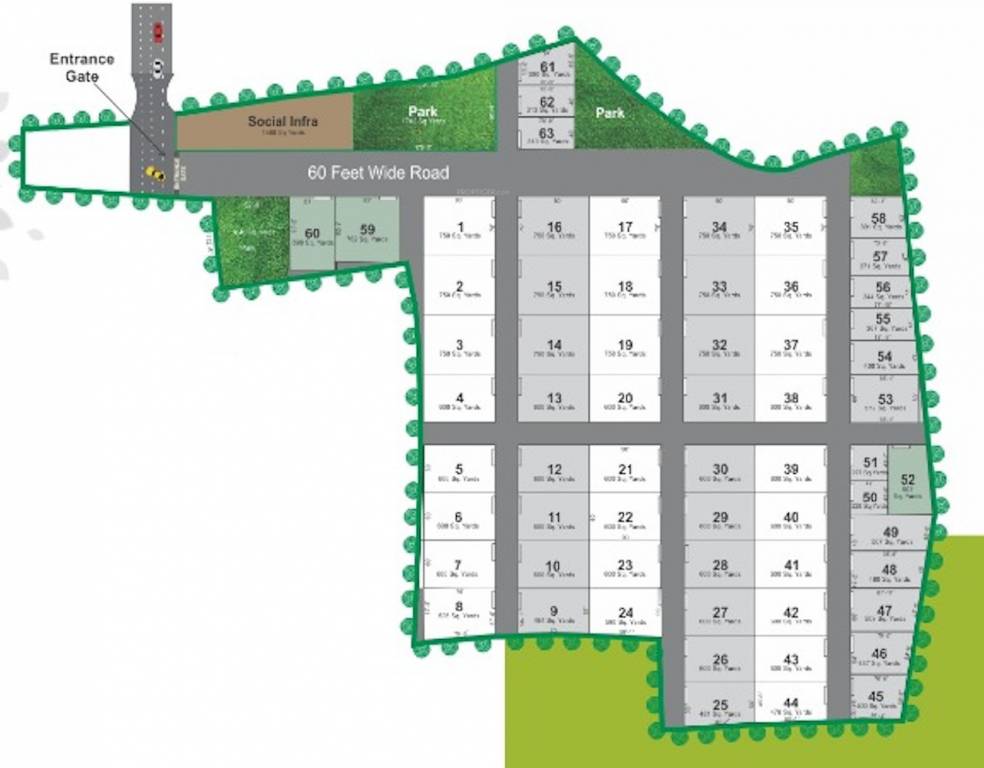  dhvani meadows Layout Plan