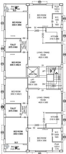  om-residency Om Residency Cluster Plan From 1st To 4th Floor