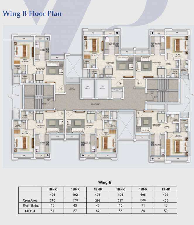  yash platina Yash Paradigm Wing  B Cluster Plan