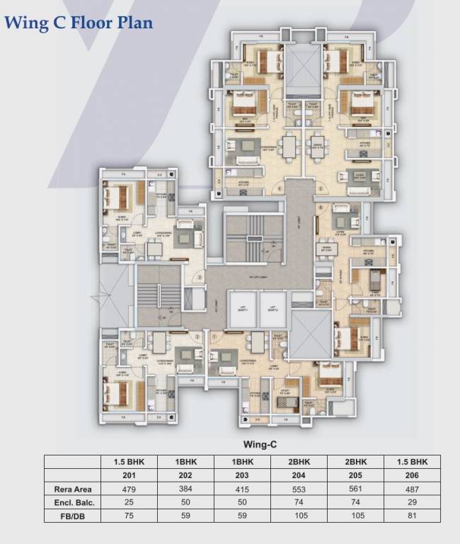  yash platina Yash Paradigm Wing  C Cluster Plan