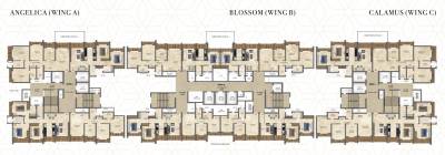  antilia-phase-v-avana Building Type C3 - Wing A Cluster Plan