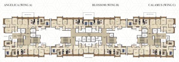  antilia-phase-v-avana Building Type C3 - Wing A Cluster Plan