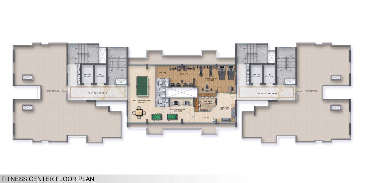  metropolis insignia towers Building A Cluster Plan
