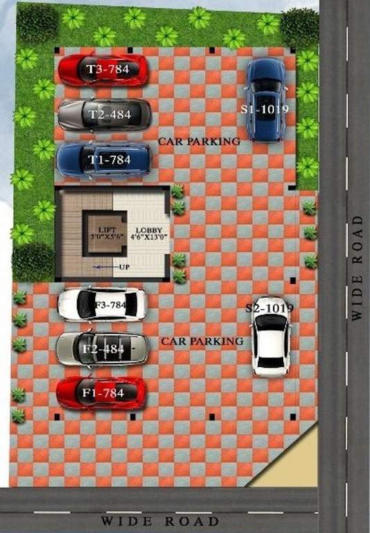  sai sakthi flats Sai Sakthi Flats Cluster Plan For Ground Floor
