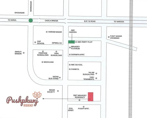  pushpkunj-residency Location Plan