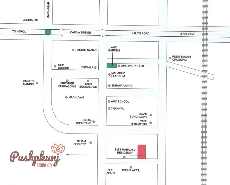  pushpkunj residency Location Plan