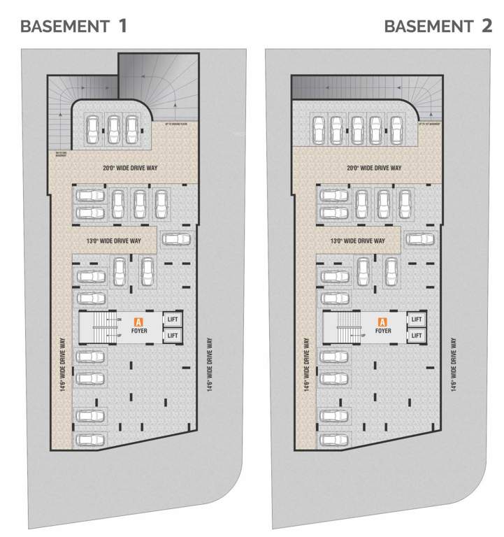  tirupti tirth Tirupti Tirth Cluster Plan For Basement 1 And 2