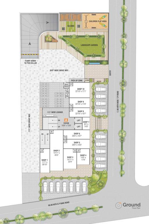  tirupti tirth Tirupti Tirth Cluster Plan For Ground Floor