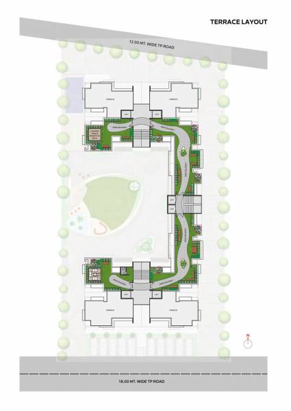  vivaan-elementos Tower A , B And C Terrace  Floor Cluster Plan