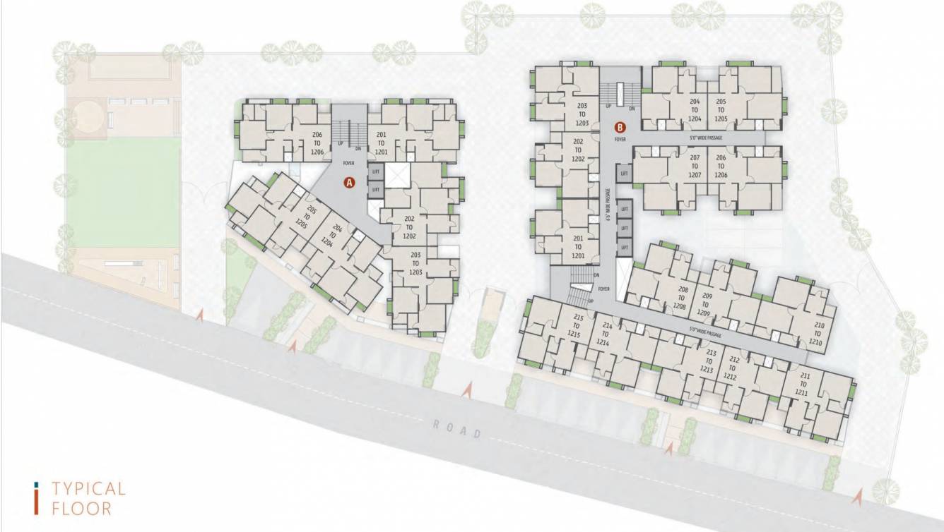  eternity A And B Cluster Plan from 2nd to 12th Floor