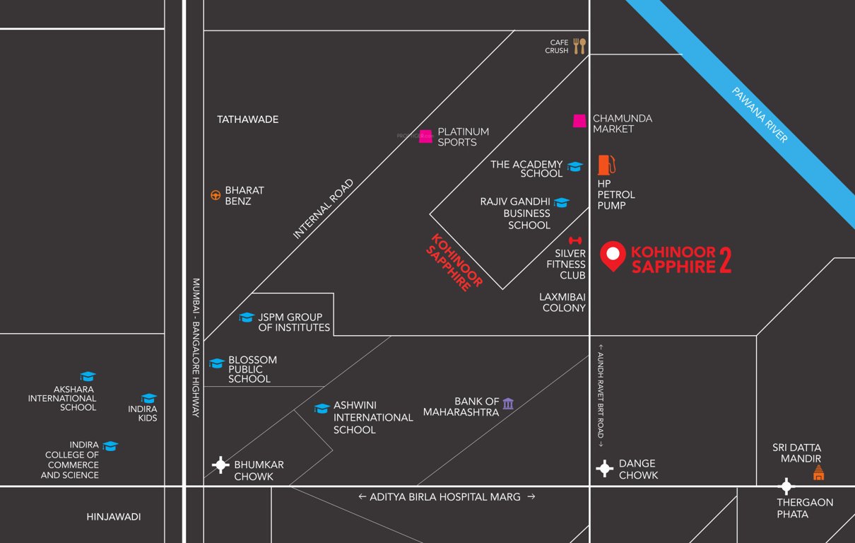 sapphire pune Location Plan
