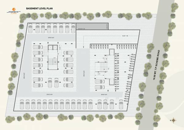  monarc-clans Block A And B Cluster Plan For Basement Floor