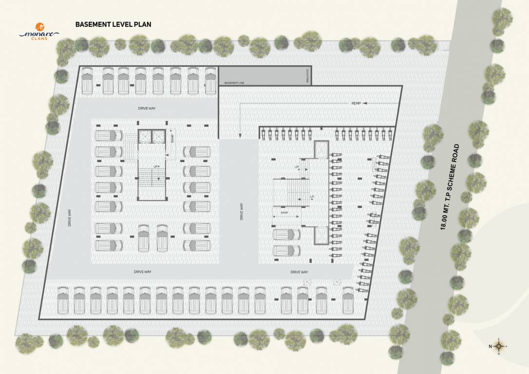  monarc clans Block A And B Cluster Plan For Basement Floor