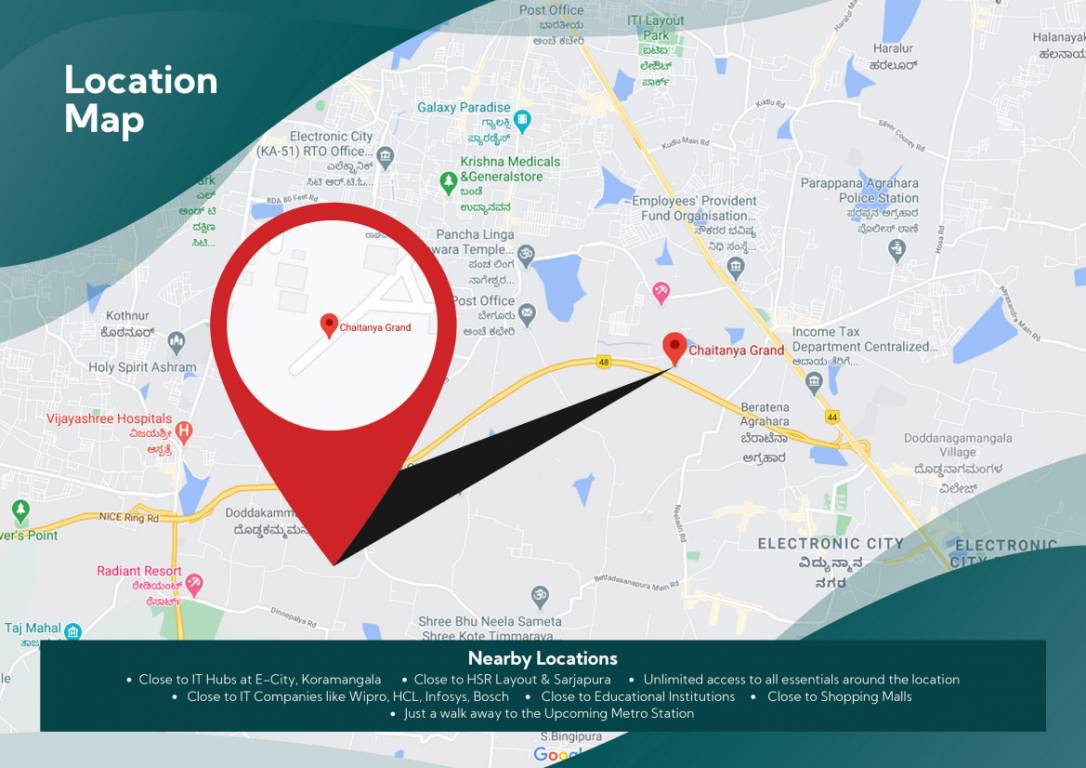 chaitanya grand Location Plan