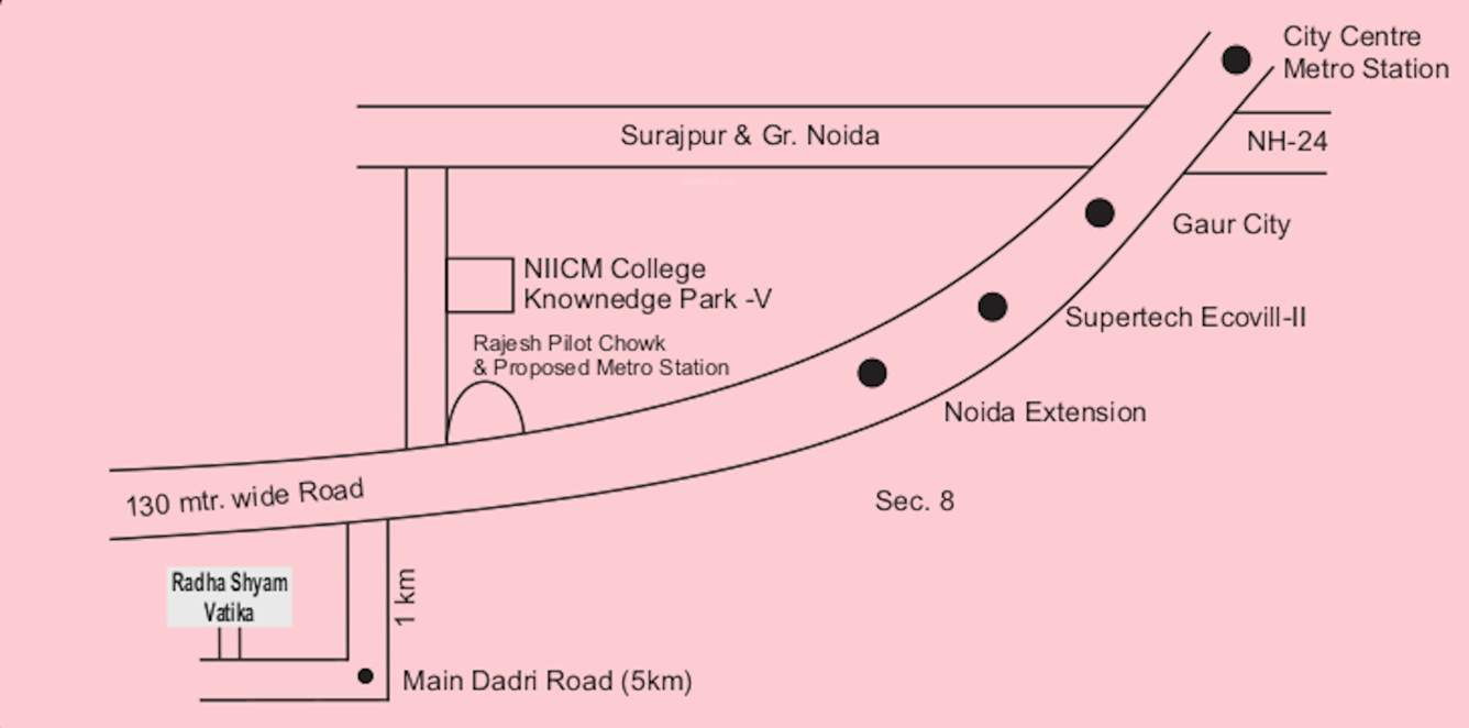  om shri m k developers villas Location Plan
