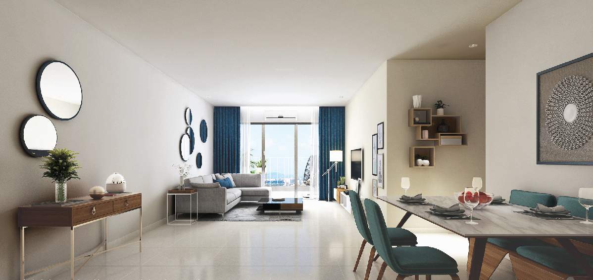 the highlands godrej city Living Area