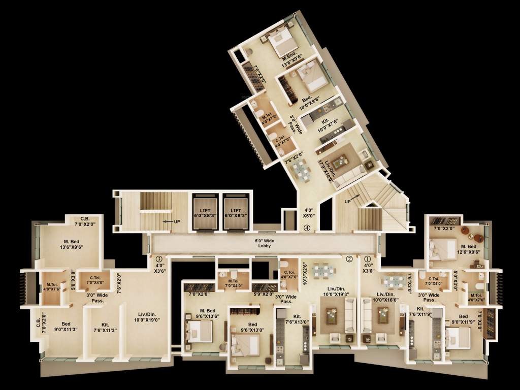  estate wing e Estate Wing E Cluster Plan
