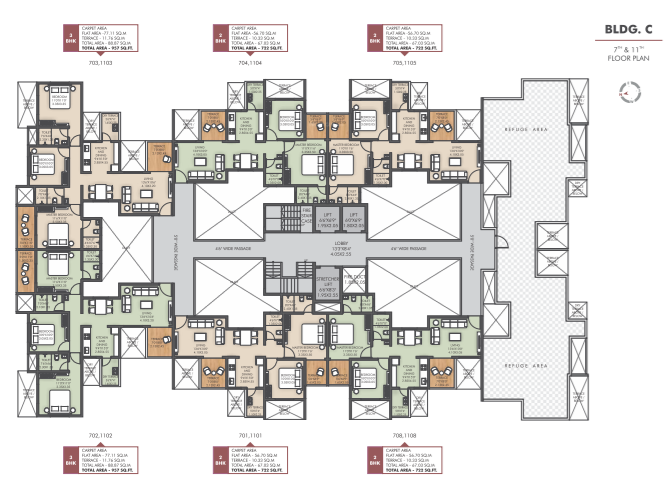  ganesh bella rossa phase 2 Building   C Cluster Plan