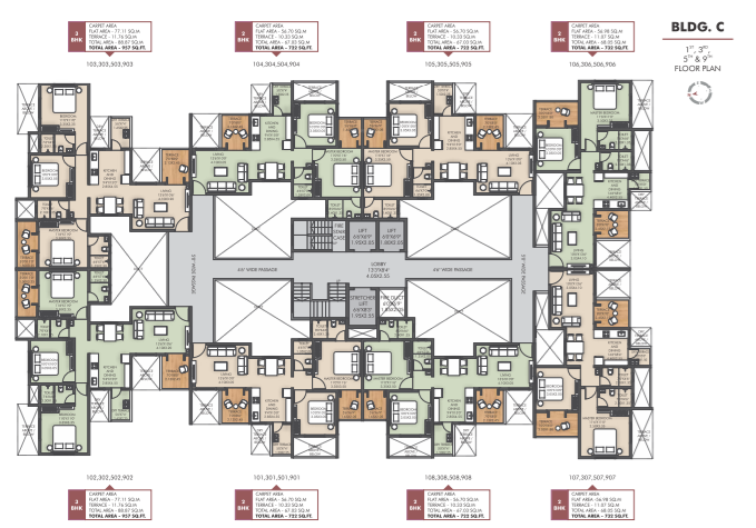  ganesh bella rossa phase 2 Building   C Cluster Plan