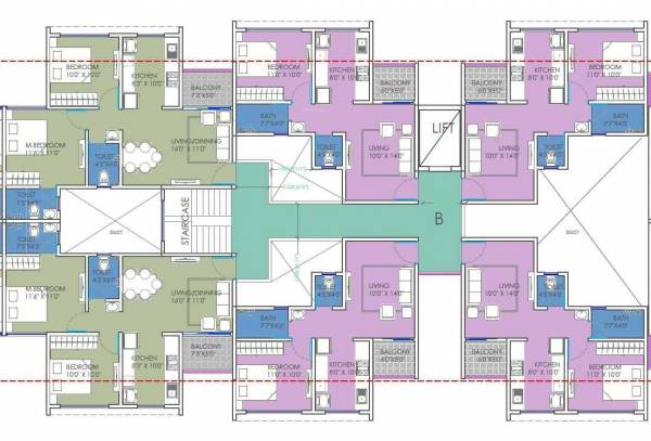 Building - C Cluster Plan ganesh-bella-rossa-phase-2 Building - C Cluster Plan