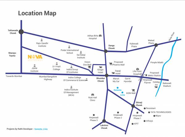  nova-residency-wing-b Location Plan