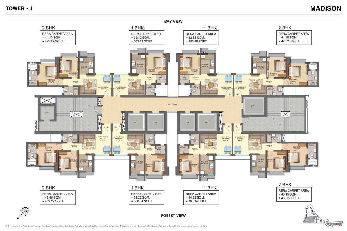  avenue Wing J Cluster Plan
