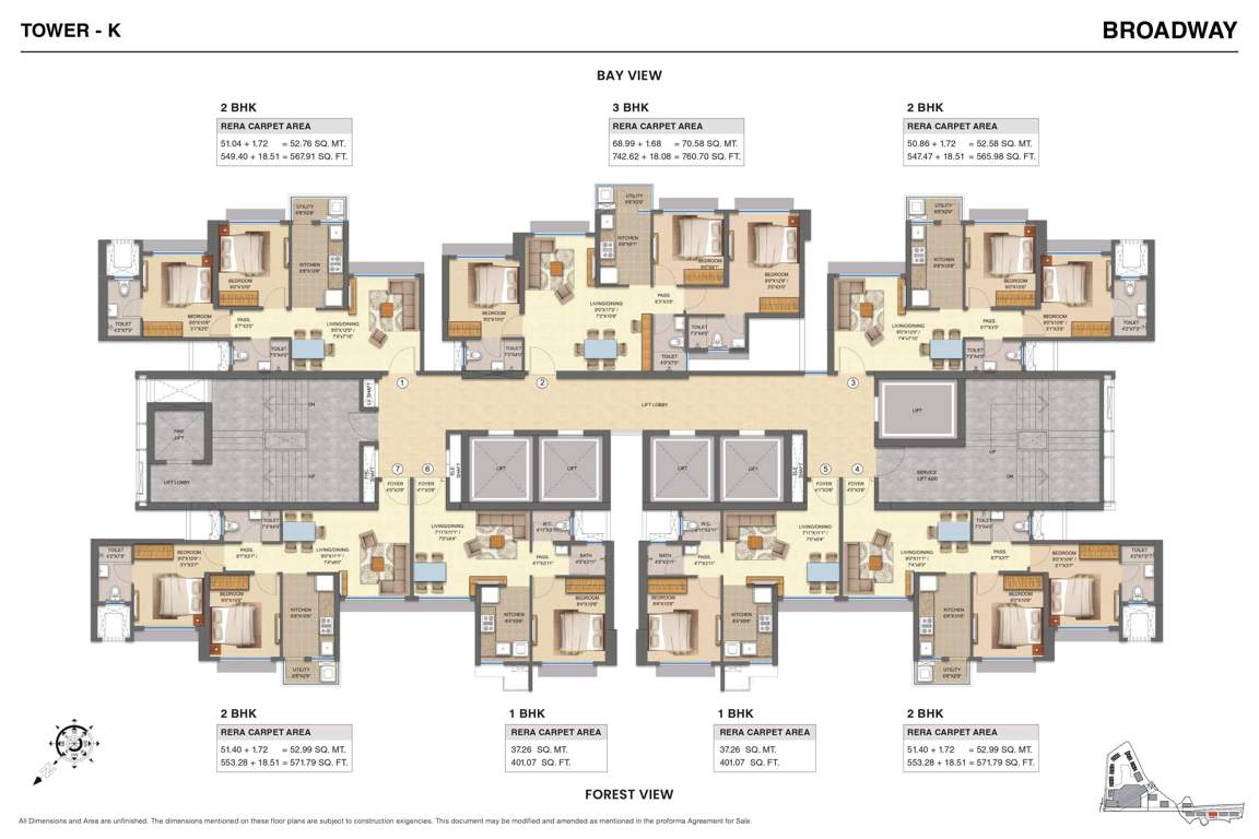  avenue Wing K Cluster Plan