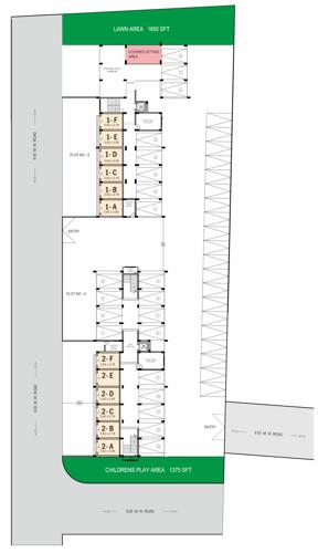  sdpl-aashray-hazaripahad Wing 1 And Wing 2 Cluster Plan for ground Floor