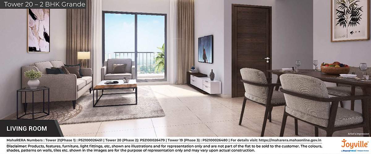  joyville hadapsar annexe phase 8 Living Area