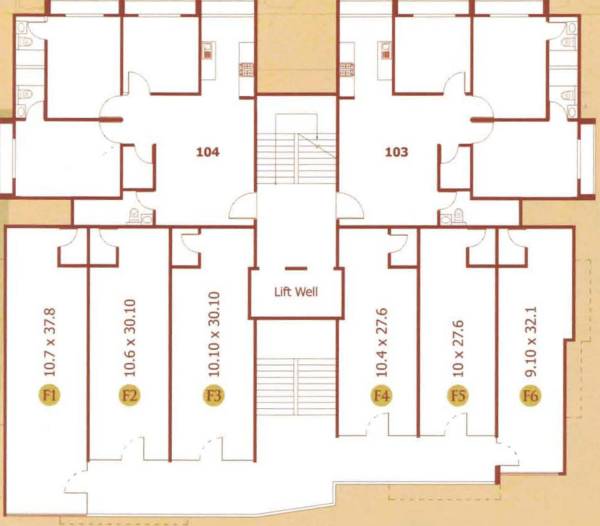  kalash-6 One Cluster Plan for 1st Floor