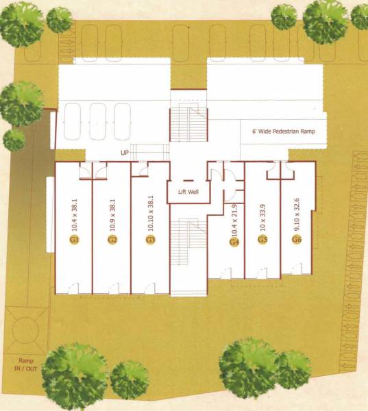 kalash-6 One Cluster Plan for ground Floor
