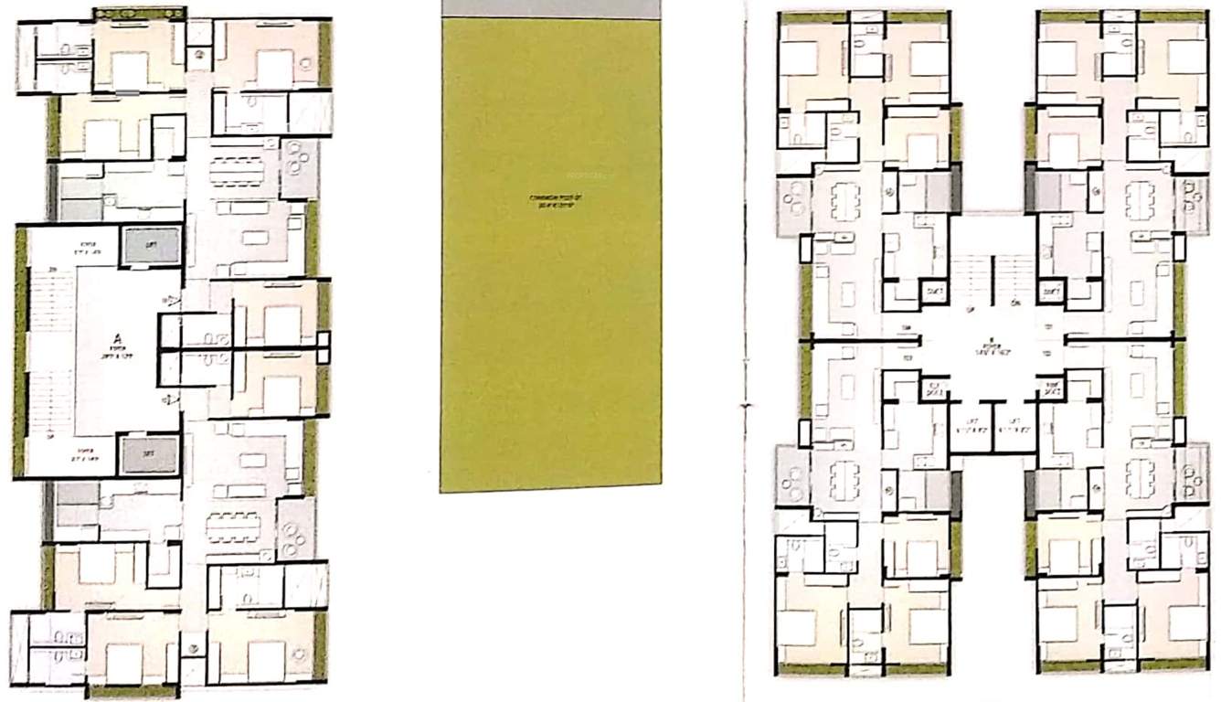  centenary A And B Cluster Plan from 1st to 10th Floor