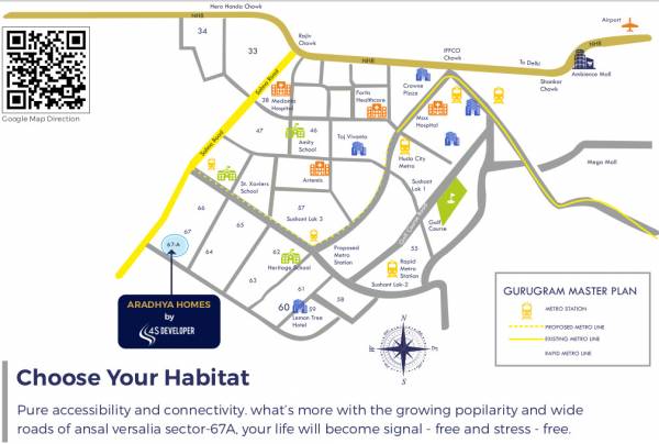  aradhya-homes-apartment Location Plan