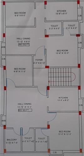  yashoda VS Yashoda Cluster Plan from 1st to 2nd Floor