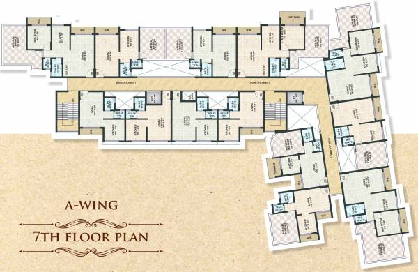  exotica A Wing Cluster Plan for 7th Floor