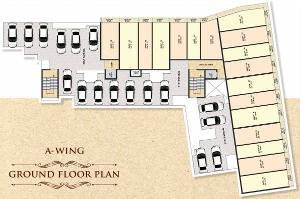 exotica A Wing Cluster Plan for ground Floor