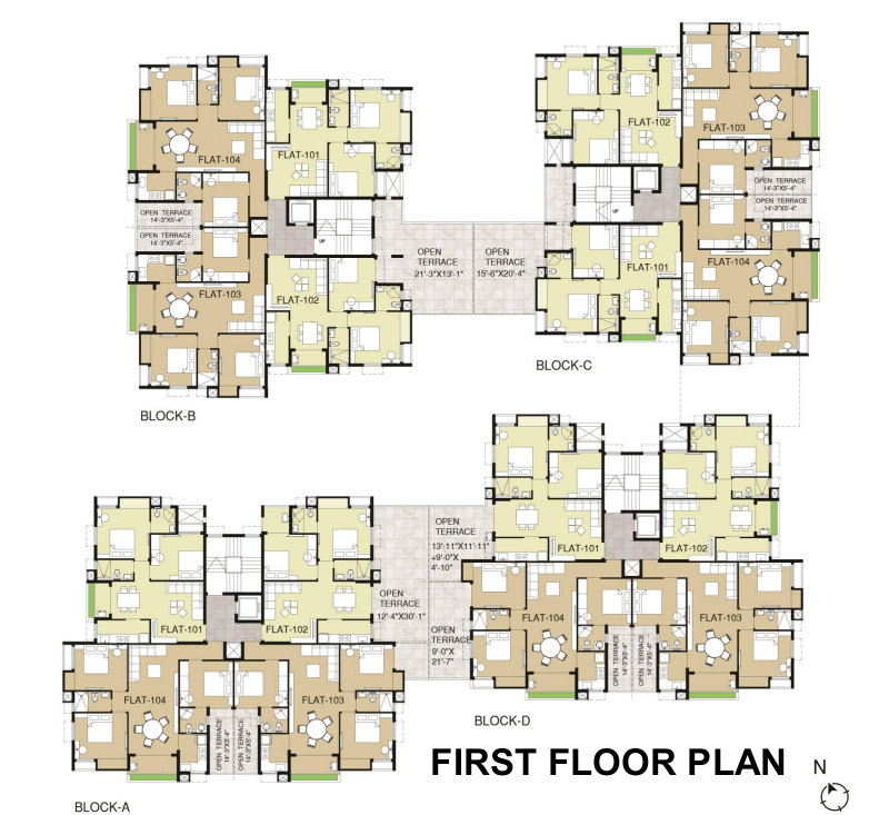  serene A Cluster Plan for 1st Floor