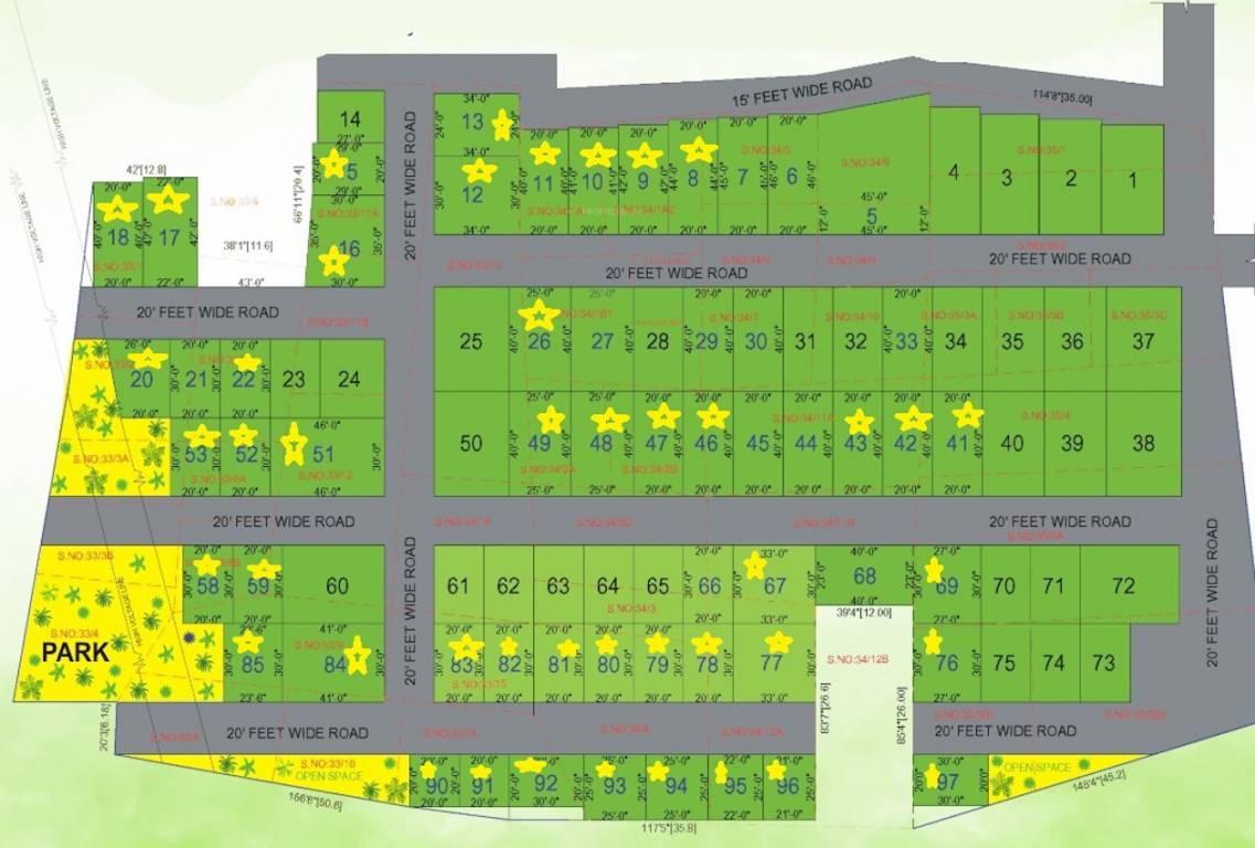  sri vigneshwara avenue Layout Plan