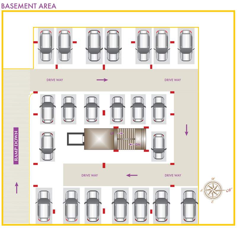  aditi elegance Aditi Elegance Basement Cluster Plan